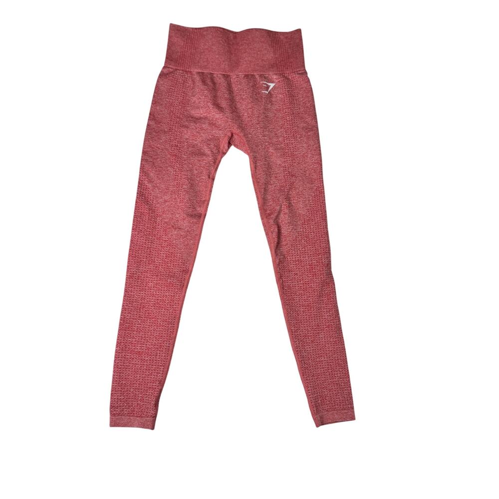 GYMSHARK Vital Seamless Leggings Rose Slate Marl Red Women’s XS NWT Athleisure